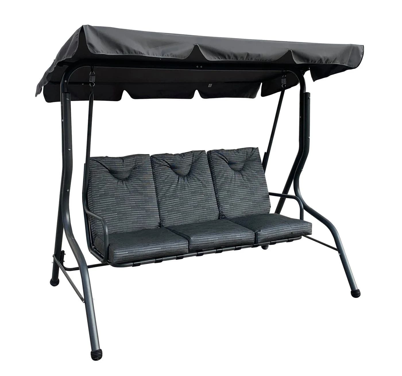 Gardissimo Hollywoodschaukel New Swing 3-Sitzer wetterfest Anthrazit - Bild 2