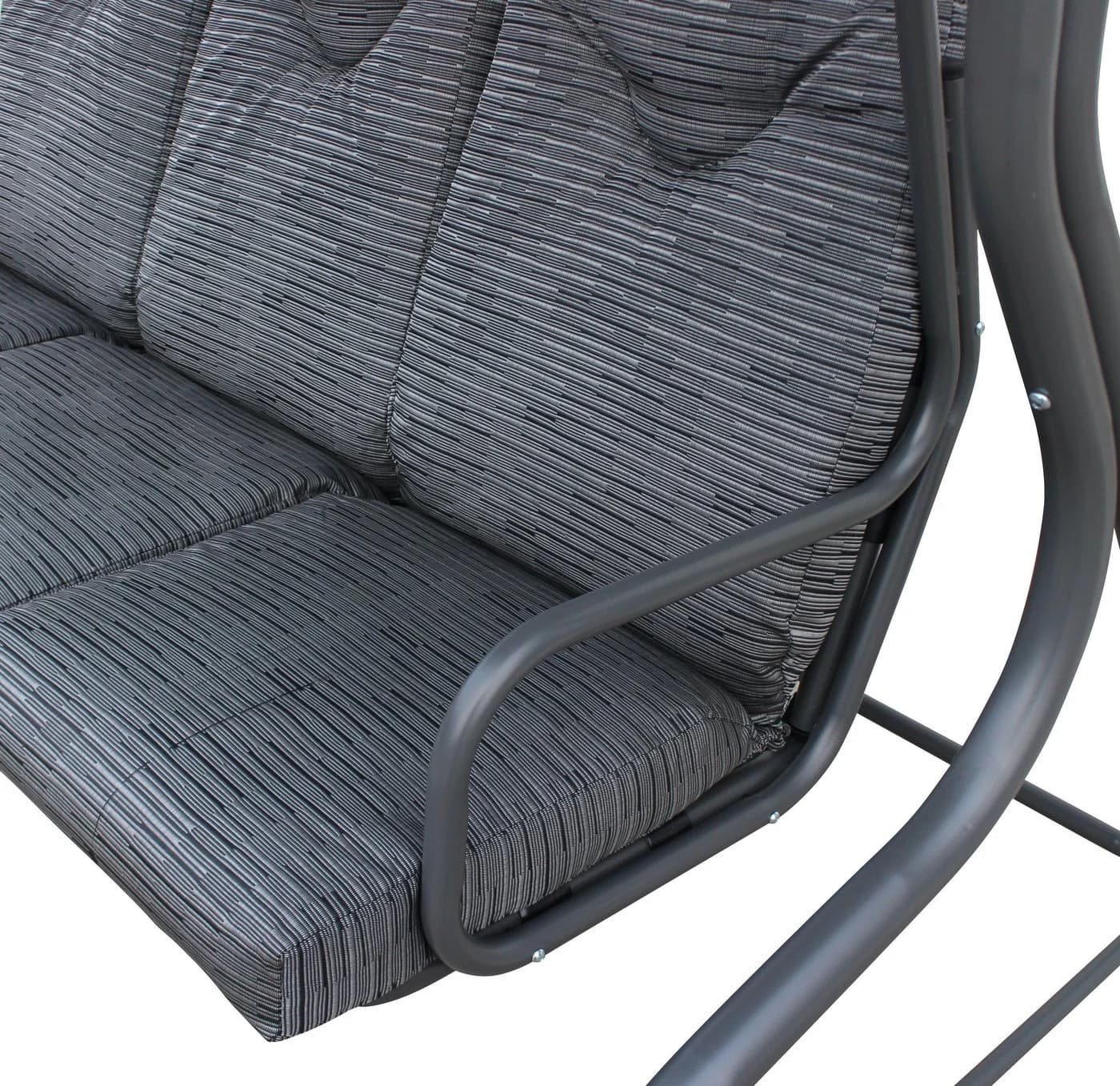 Gardissimo Hollywoodschaukel New Swing 3-Sitzer wetterfest Anthrazit - Bild 3