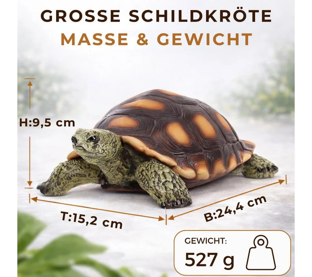 Topanbieter999 Gartenfigur Schildkröte Polyresin UV-beständig