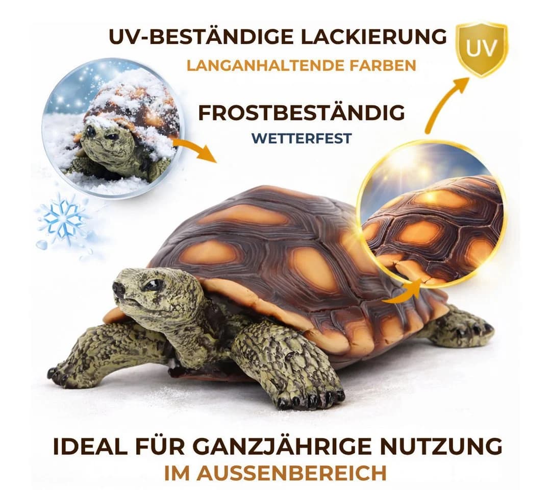 Topanbieter999 Gartenfigur Schildkröte Polyresin UV-beständig - Bild 3