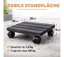 Topanbieter999 Pflanzenroller WPC Holzoptik mit Feststellbremsen Bild 3