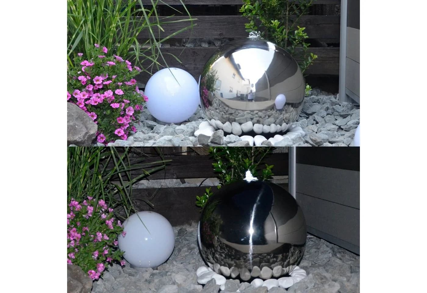 Köhko Kugelbrunnen Edelstahl mit LED-Beleuchtung - Bild 5