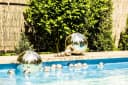 Köhko 3er Set Polierte Edelstahl Dekokugeln Garten Bild 4