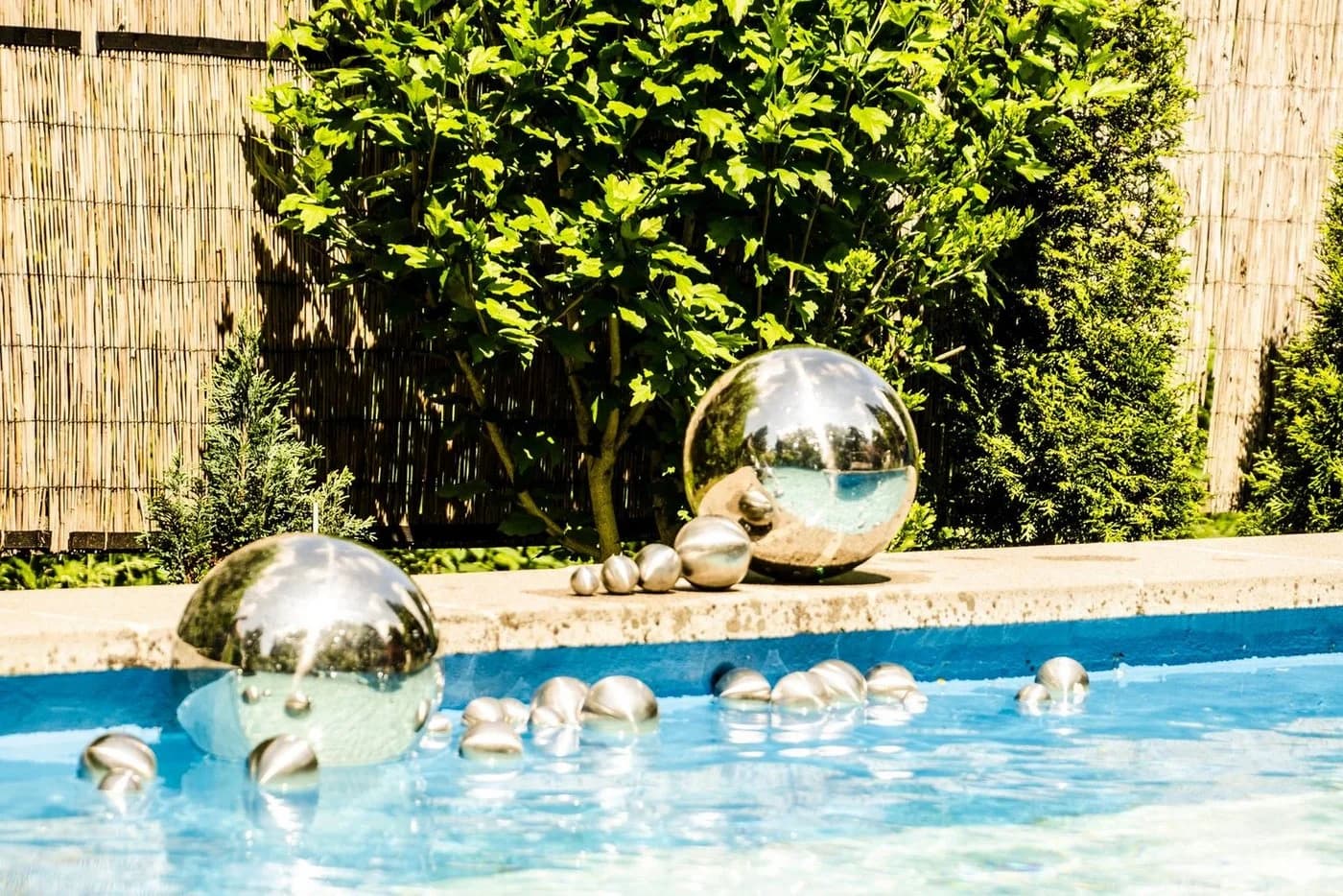 Köhko 3er Set Polierte Edelstahl Dekokugeln Garten - Bild 4