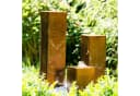 KÖHKO® Gartenbrunnen Brasilien Cortenstahl mit LED-Beleuchtung Bild 2