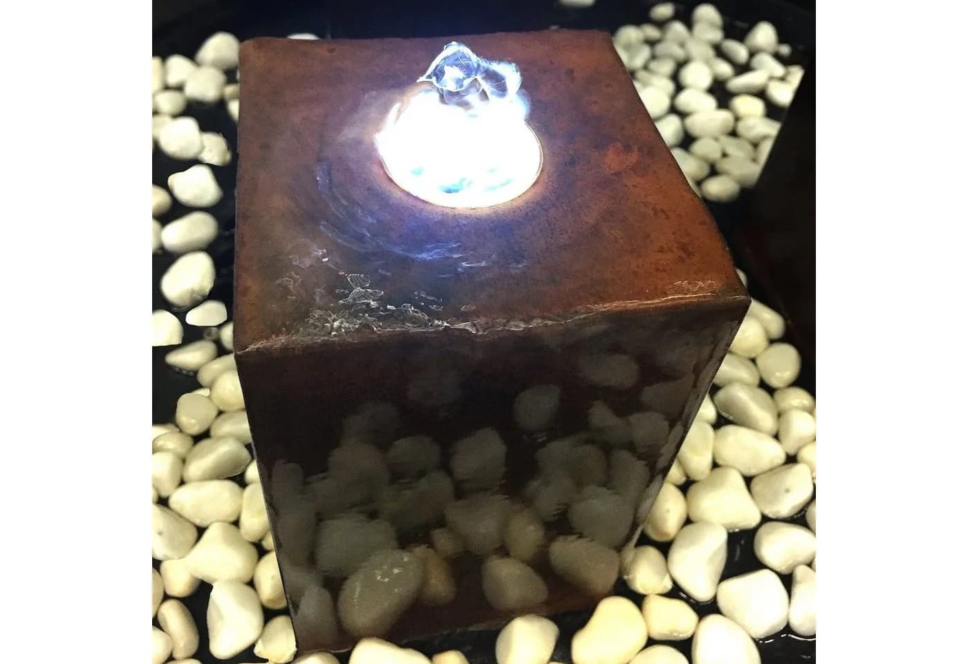 KÖHKO® Gartenbrunnen Brasilien Cortenstahl mit LED-Beleuchtung - Bild 3