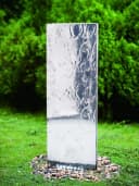 Köhko Gartenbrunnen Wasserwand mit LED-Beleuchtung Edelstahl Bild 2