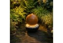 Köhko Gartenbrunnen Cortenstahl LED Wasserspiel Rostoptik Bild 5