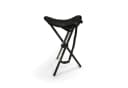 BasicNature Angelhocker Dreibeinhocker Schwarz – Campinghocker Bild 2