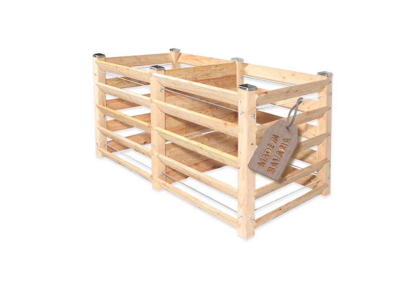 Gartenwelt Riegelsberger Komposter Lärchenholz Massivholz Steckkomposter - Bild 2