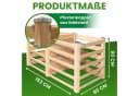 Gartenwelt Riegelsberger Komposter Lärchenholz Massivholz Steckkomposter Bild 3
