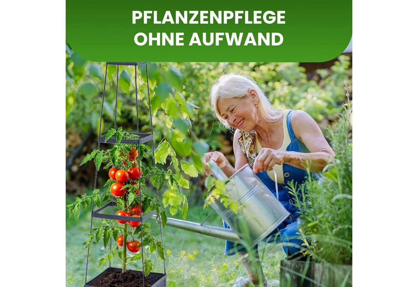 Gartenwelt Riegelsberger Blumenkasten mit Rankhilfe 3 Ebenen - Bild 3