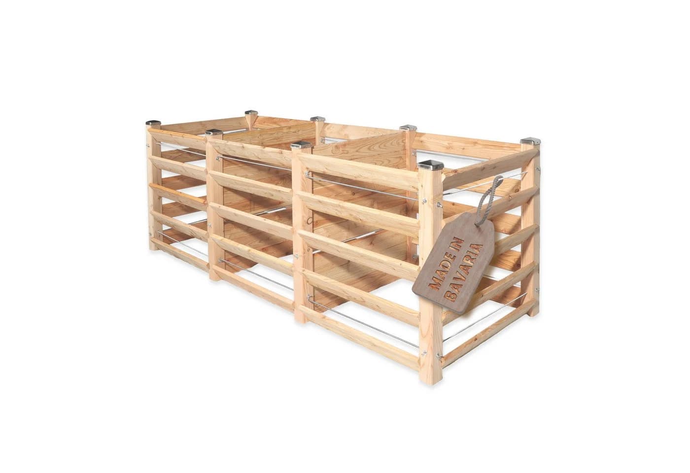 Gartenwelt Riegelsberger Komposter Lärchenholz Massivholz - Bild 2