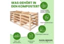 Gartenwelt Riegelsberger Komposter Lärchenholz Massivholz Bild 5