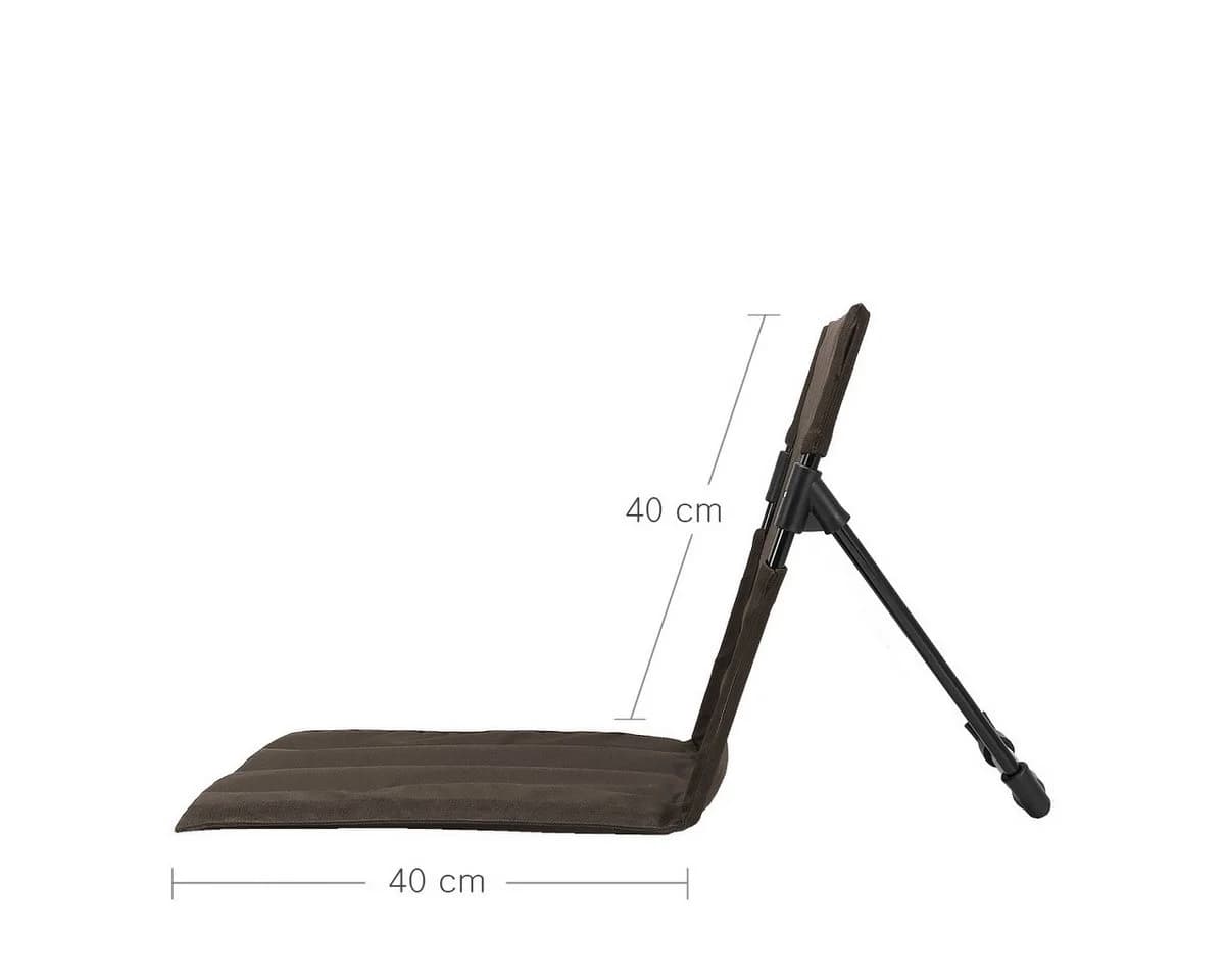 MidGard Klappstuhl Strandsitz Braun Ultraleicht Faltstuhl mit Tasche - Bild 4