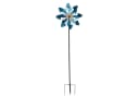 Geschenkestadl Deko-Windrad XXL türkis-gold Metall 182 cm Bild 1