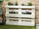Geschenkestadl Blumenkasten 6er Set Metall/Kunststoff für Europalette Bild 3