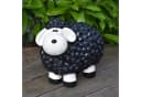 Geschenkestadl Gartenfigur XL Schaf Schwarz Polystone Bild 3