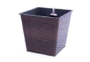 Elegant Einrichten Pflanzkübel Polyrattan coffeebraun Bild 1