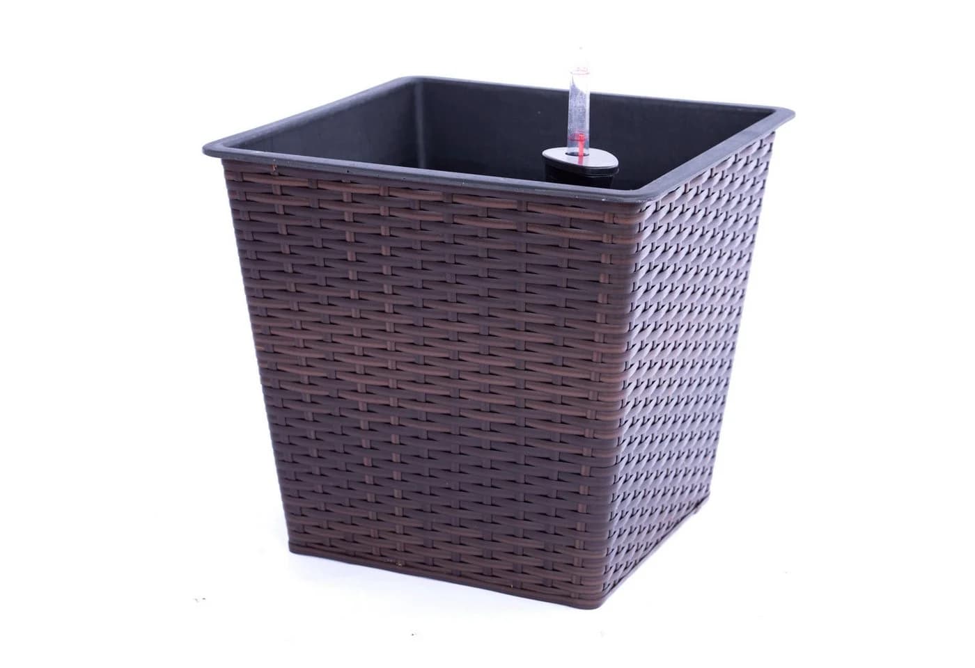 Elegant Einrichten Pflanzkübel Polyrattan coffeebraun