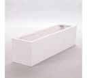 Elegant Einrichten Pflanzkübel Fiberglas Rechteckig 100x25x25cm Perlmutweiß Bild 2
