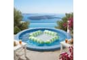 Lantelme Pool Loungesessel 4-in-1 Grün/Weiß PVC Bild 5