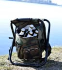 highfeld Campinghocker mit Rucksack und Kühltasche Camouflage Bild 4