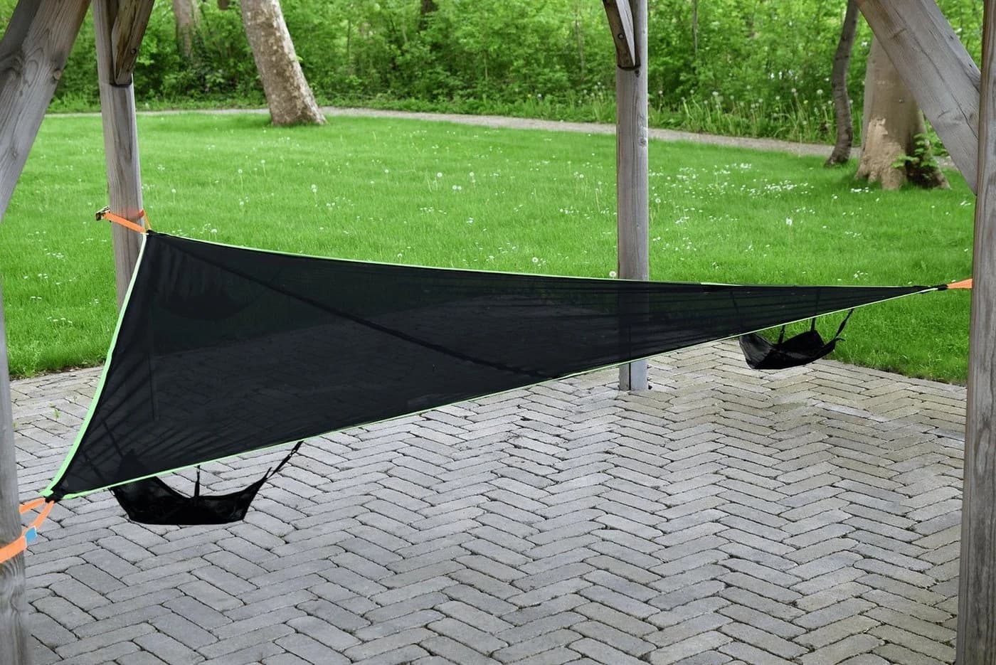 Solax-Sunshine XXL Hängematte Outdoor mit Tasche Schwarz