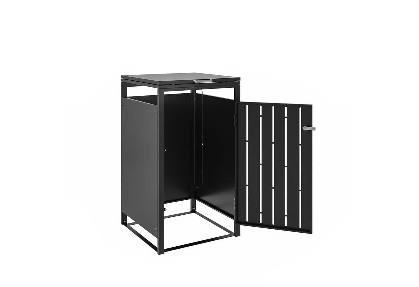 GreenYard Mülltonnenbox 120L Dunkelgrau Stahl - Bild 5