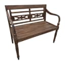 LebensWohnArt Sitzbank CHRISTOS Massive Teakholz 100cm Braun Outdoor Bild 4