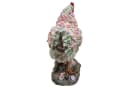 Fachhandel Plus Henne mit Blumendekor Polyresin Gartenfigur Bild 5