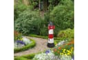 Fachhandel Plus Gartenfigur Leuchtturm Roter Sand Solar Beleuchtung Bild 4