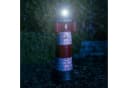 Fachhandel Plus Leuchtturm Roter Sand Solar LED blinkend Maritime Garten Dekoration Bild 1