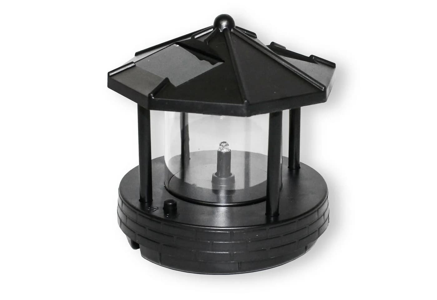 Fachhandel Plus Leuchtturm Roter Sand Solar LED blinkend Maritime Garten Dekoration - Bild 5