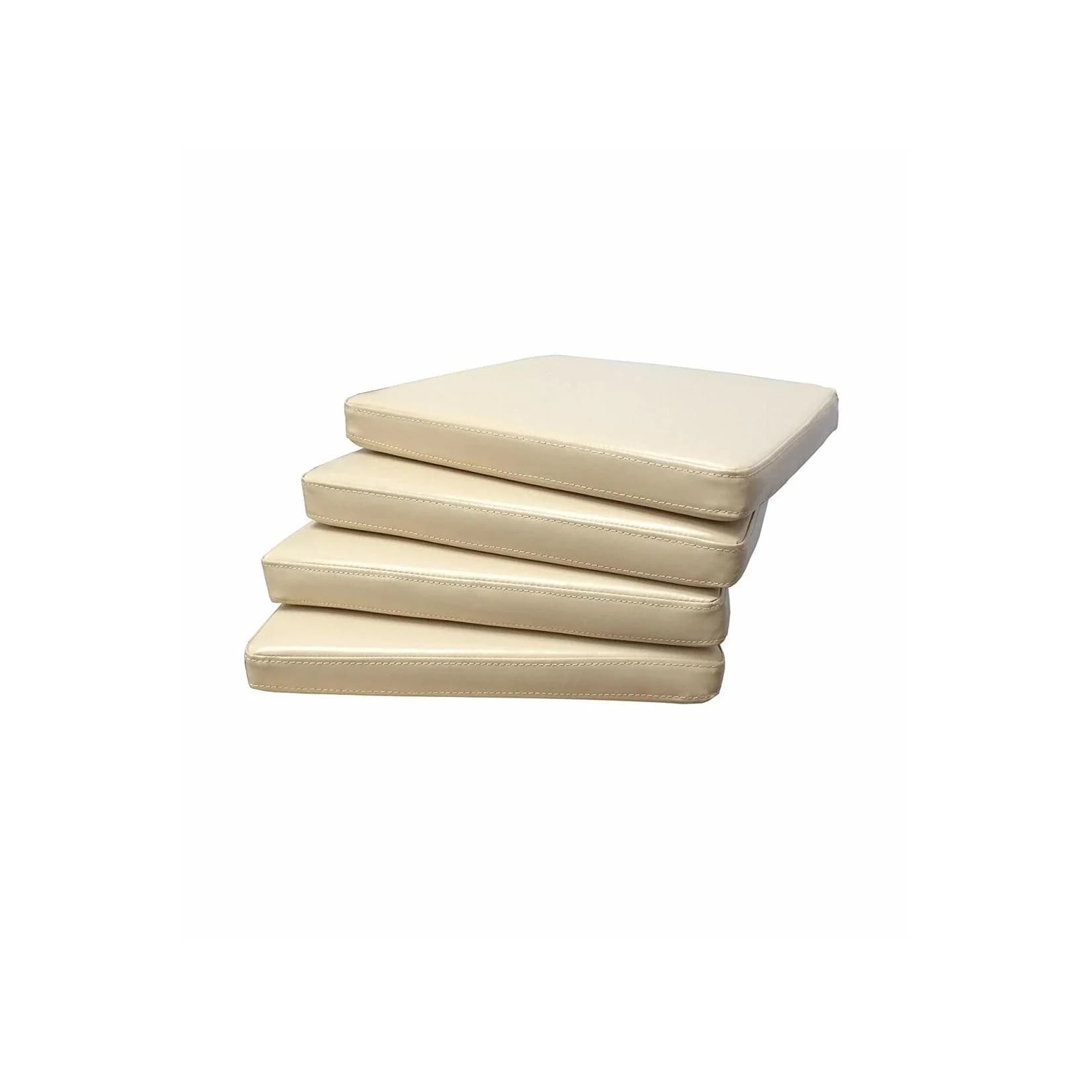 Sedex 4x Sitzpolster LARISSA Kunstleder Beige