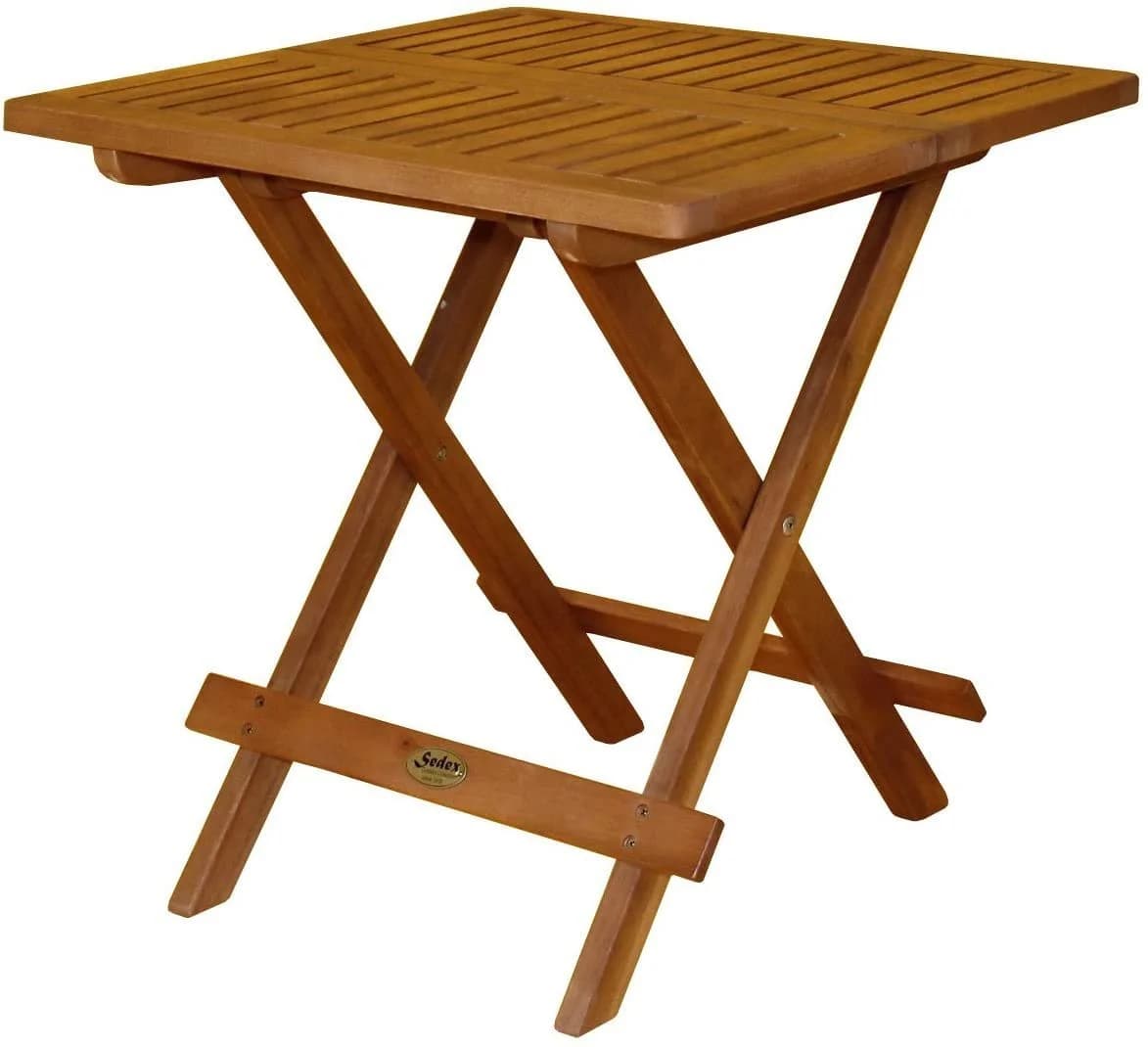 Sedex Gartentisch LOS ANGELES Klapptisch Beistelltisch Eukalyptus Natur - Bild 3