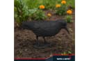 WELLGRO Vogelschreck Krähe sitzend 4er Set Schwarz UV-beständig Bild 3