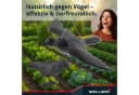 WELLGRO Vogelschreck Krähe sitzend 4er Set Schwarz UV-beständig Bild 4