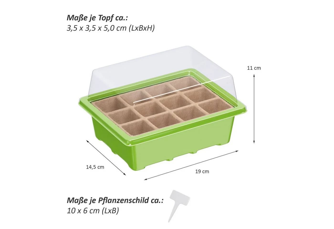 Wellgro Mini Gewächshaus für bis zu 36 Pflanzen