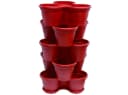 Engelland Blumenständer Säulentopf Rot 5er Set stapelbar Bild 2