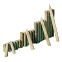 Gartenpirat Beetumrandung Palisaden Holz braun/grün Ø 6/8 cm Bild 2