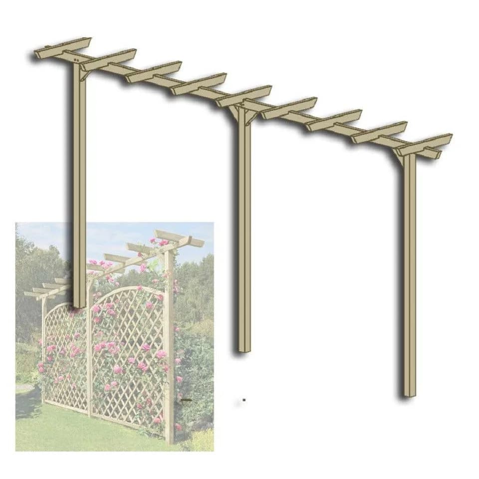 Gartenpirat Pergola 450 cm lang Torbogen Rankhilfe - Bild 2