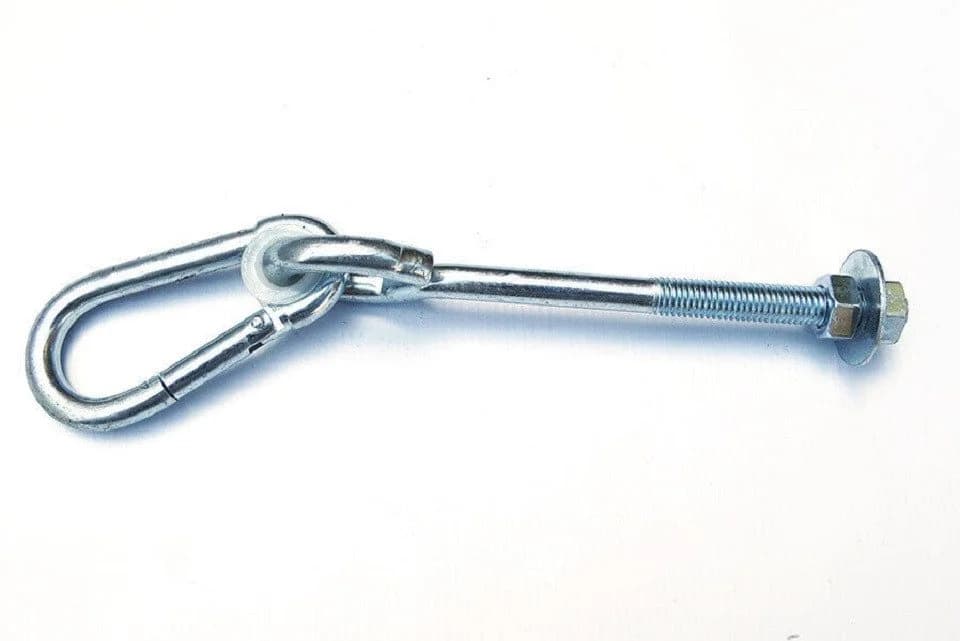 Gartenpirat Schaukelhaken M12 x 250 mm Verzinkt mit Karabiner - Bild 3