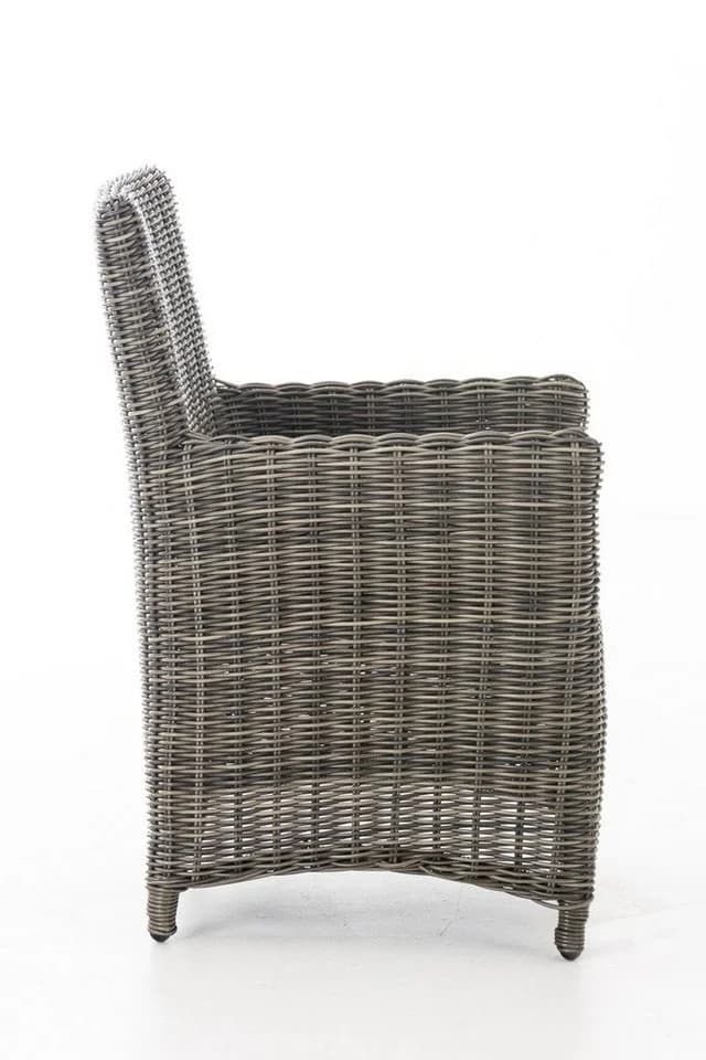 CLP Gartenstuhl Fontana Grau Polyrattan mit Kissen - Bild 5