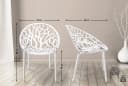 CLP Gartenstuhl Crystal 2er Set Stapelstuhl Transparent Bild 3