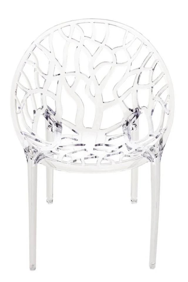 CLP Gartenstuhl Crystal 2er Set Stapelstuhl Transparent - Bild 4