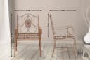 CLP Gartenstuhl Punjab Jugendstil lackiertes Eisen braun Bild 1