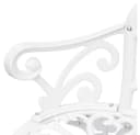 casa.pro Gartenbank Monfalcone Weiß Aluminiumguss Gusseisen Bild 5