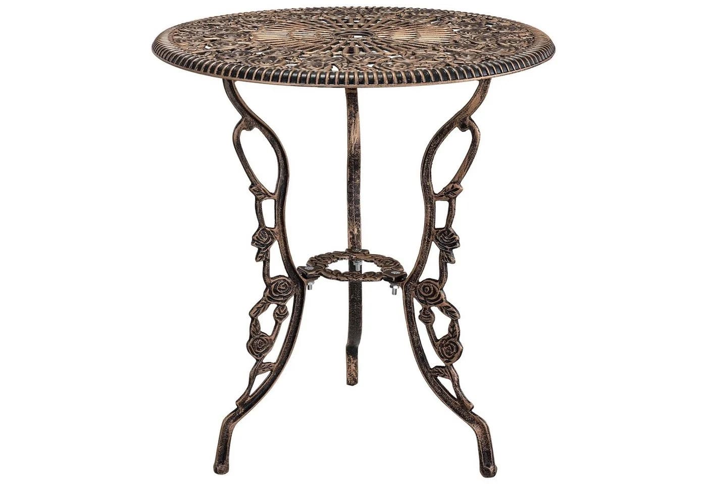 casa.pro Balkonset Wakefield Tisch mit 2 Stühlen Bistro-Set Bronze - Bild 3