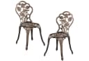 casa.pro Balkonset Wakefield Tisch mit 2 Stühlen Bistro-Set Bronze Bild 5